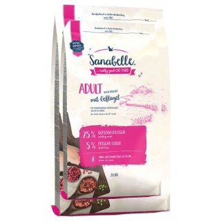 SANABELLE Adult mit Geflügel 4 kg (2 x 2 kg)