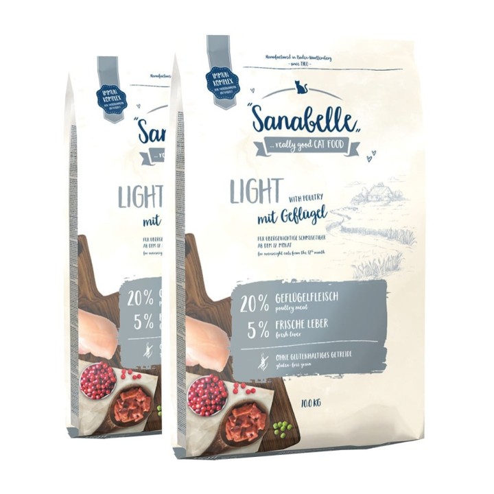 SANABELLE Light Geflügel 20 kg (2 x 10 kg)