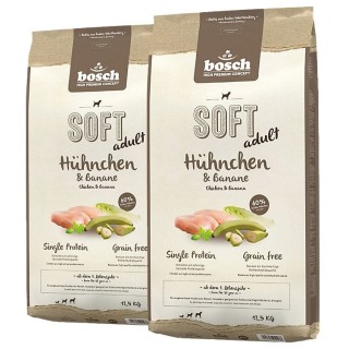 BOSCH SOFT ADULT Hühnchen &amp, Banane 25 kg (2 x 12,5 kg)
