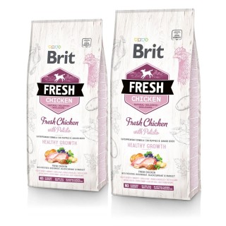 BRIT Fresh chicken with potato puppy healthy growth 24 kg (2 x 12 kg)