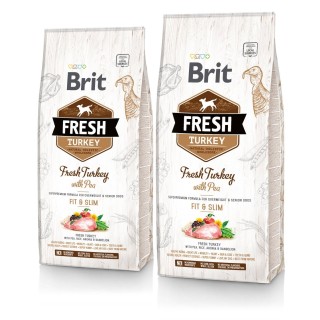 BRIT Fresh turkey with pea light fit &amp, slim 24 kg (2 x 12 kg)