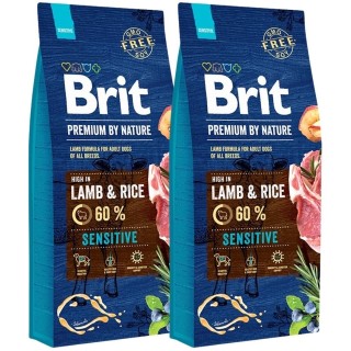 BRIT Premium By Nature Sensitive Lamb 30 kg (2 x 15 kg)