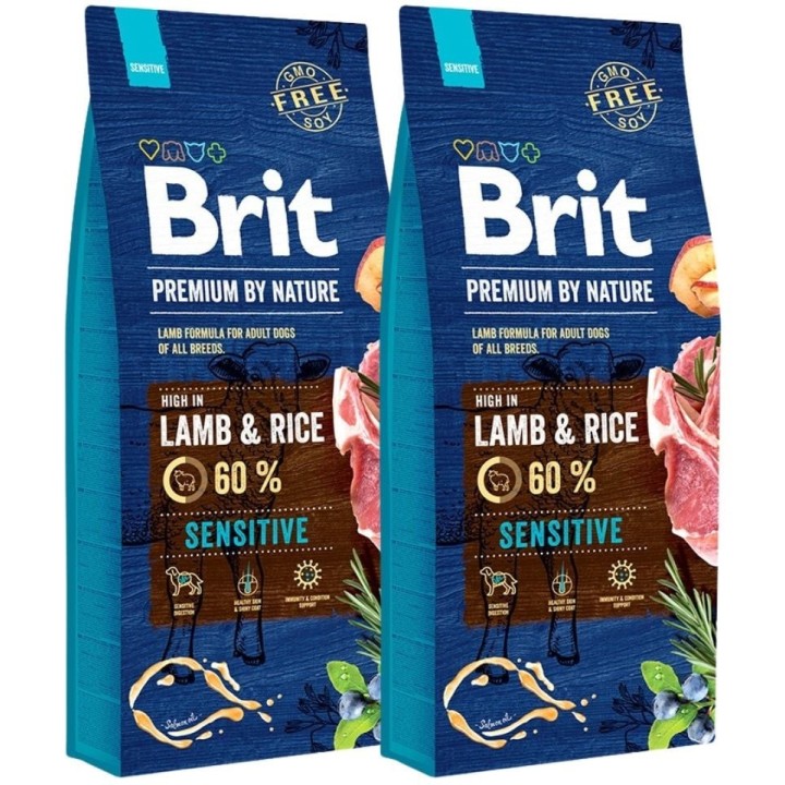 BRIT Premium By Nature Sensitive Lamb 30 kg (2 x 15 kg)