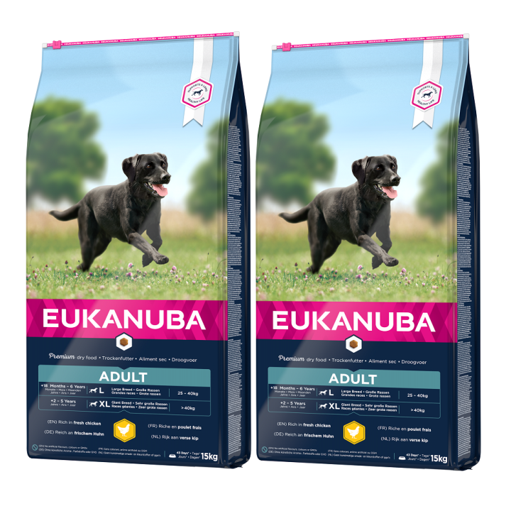 EUKANUBA Adult Large Breeds Chicken 30 kg (2 x 15kg)