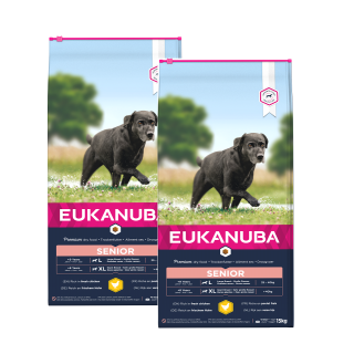 EUKANUBA Caring Senior Large Breed reich an frischem Huhn 30 kg (2 x 15kg)