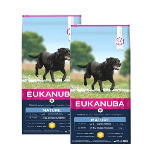 EUKANUBA Senior Large Breeds Chicken Trockenfutter für ältere Hunde großer Rassen 2 x 15kg