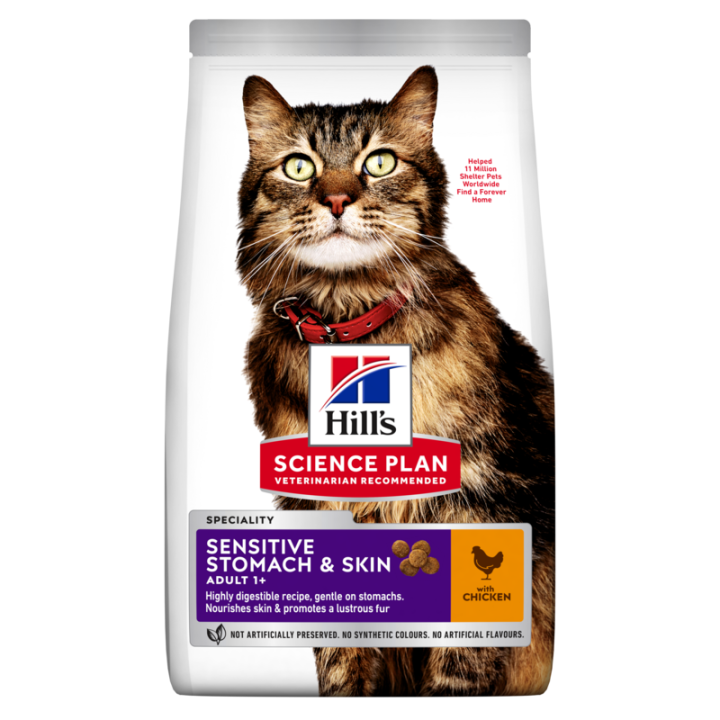 HILL'S Science Plan Cat Adult Dry Chicken Sensitive 7 kg