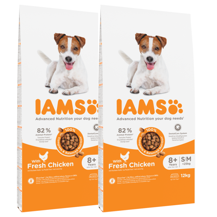 IAMS ProActive Health Mature &amp, Senior All breeds Chicken 24 kg (2 x 12 kg)