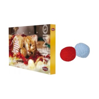 TRIXIE Adventskalender für Katzen + Strickbälle 2St