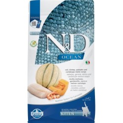 FARMINA N&amp,D Ocean Cat Kitten cod, shrimp, pumpkin &amp, cantaloupe melon 1,5 kg