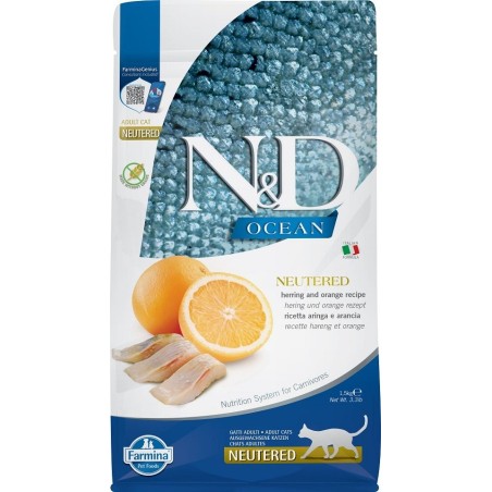 FARMINA N&amp,D HERING &amp, ORANGE ADULT 1.5kg