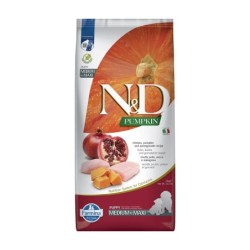 FARMINA N&amp,D Kürbis Hund Welpe Medium &amp, Maxi Huhn, Kürbis &amp, Granatapfel 12 kg