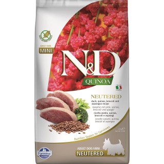 FARMINA N&amp,D Quinoa Dog Neutere Adult Mini duck, broccoli &amp, asparagus 2.5 kg
