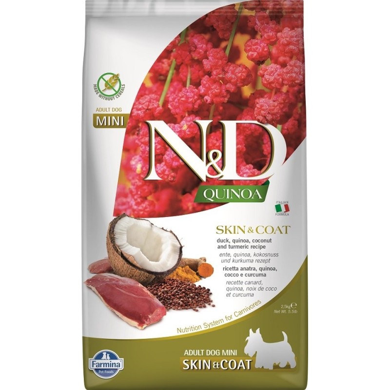FARMINA N&amp,D SKIN &amp, COAT ENTE &amp, KOKOSNUSS ADULT 2.5kg