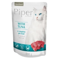 DOLINA NOTECI PIPER Thunfischbeutel 100g Nassfutter für Katzen nach der Sterilisation