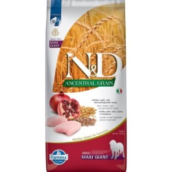 FARMINA N&amp,D Ancestral Dog Adult Giant Maxi Huhn, Dinkel, Hafer &amp, Granatapfel 12 kg Huhn, Dinkel, Hafer &amp, Granatap