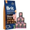 BRIT Premium By Nature Senior Small Medium S+M 15 kg + Nassfutter mit Truthahn 6x400 g