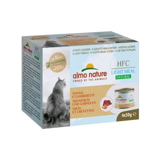 Sparpaket Almo Nature HFC Natural Light 24 x 50 g - Thunfisch & Garnelen