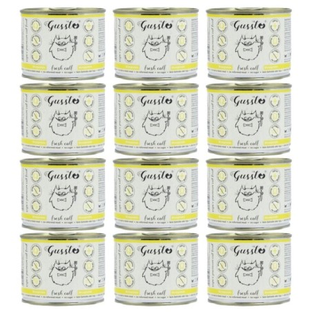 GUSSTO Cat Fresh Calf 12x200 g