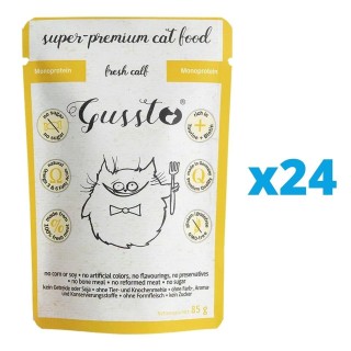 GUSSTO Cat Fresh Calf 24x85 g