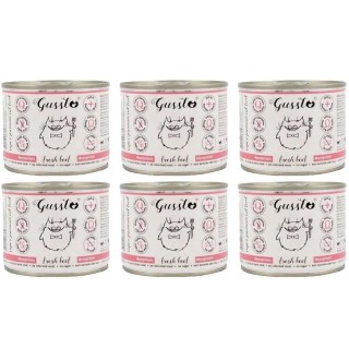 GUSSTO Cat Fresh Beef 6x200 g