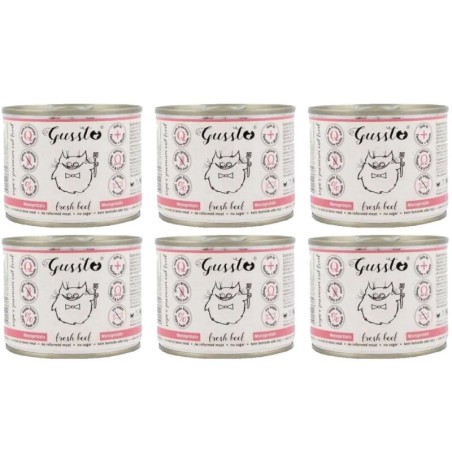 GUSSTO Cat Fresh Beef 6x200 g