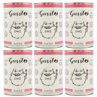 GUSSTO Cat Fresh Beef 6x400 g