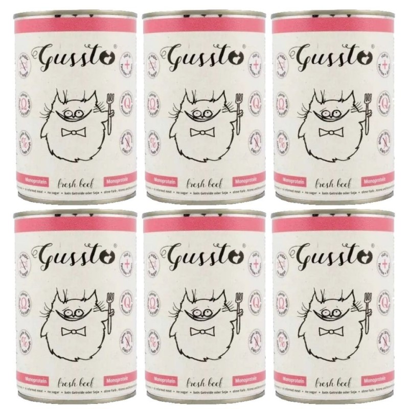 GUSSTO Cat Fresh Beef 6x400 g