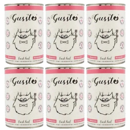GUSSTO Cat Fresh Beef 6x400 g