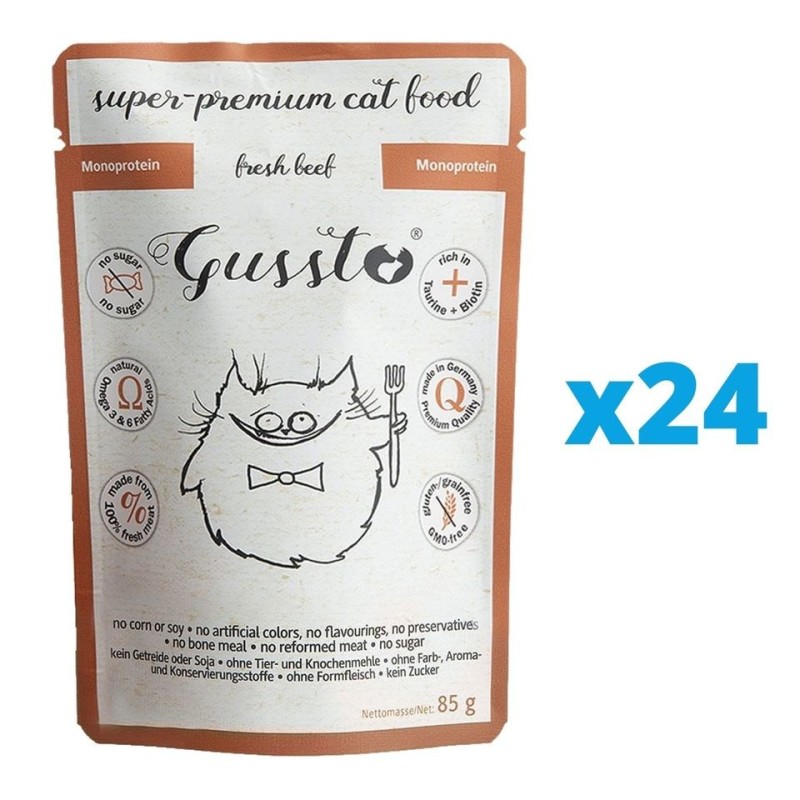 GUSSTO Cat Fresh Wild Boar 24x85 g