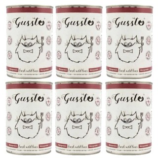 GUSSTO Cat Fresh Wild Boar 6x400 g