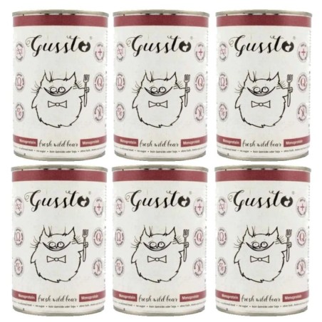 GUSSTO Cat Fresh Wild Boar 6x400 g