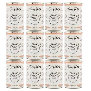 GUSSTO Cat Fresh Calf &amp, Rabbit 12x400 g