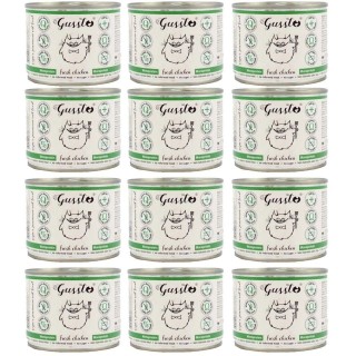 GUSSTO Cat Fresh Chicken FRISCHES HAEHNCHEN 12x200 g
