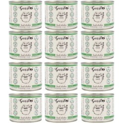 GUSSTO Cat Fresh Chicken FRISCHES HAEHNCHEN 12x200 g