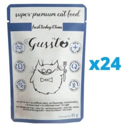 GGUSSTO Cat Fresh Turkey&amp,Tuna FRISCHES TRUTHAHN UND THUNFISCH 24x85 g