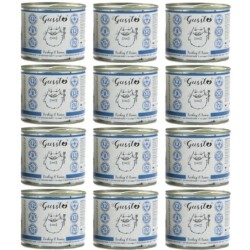 GUSSTO Cat Fresh Turkey&amp,Tuna FRISCHES TRUTHAHN UND THUNFISCH 12x200 g