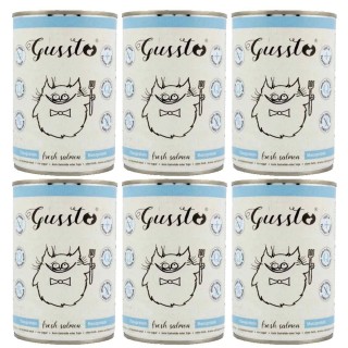 GUSSTO Cat Fresh Salmon 6x400 g