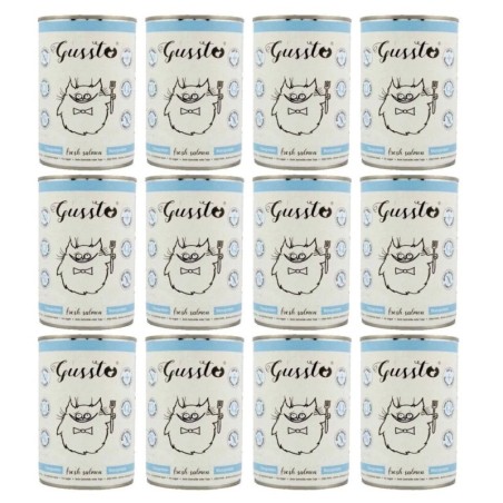 GUSSTO Cat Fresh Salmon 400 g x 12