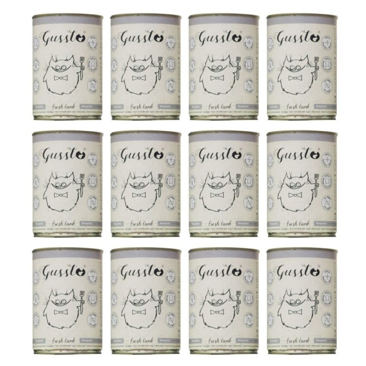 GUSSTO Cat Fresh Lamb 12x400 g