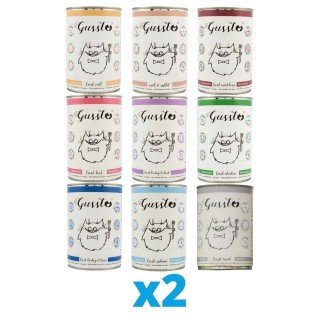 GUSSTO Cat mix Geschmacks 18x400 g