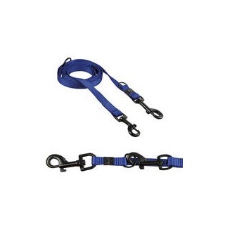 Karlie - Nylon-Führleinen "Sportiv" 3-Fach verstellbar, Farbe: Dunkelblau [200 cm x 10 mm]