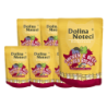 DOLINA NOTECI Superfood Huhn, Rind, Kabeljau 10x85g Nassfutter für Katzen