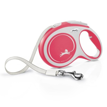 FLEXI New Comfort L Gurtleine 8 m Rot