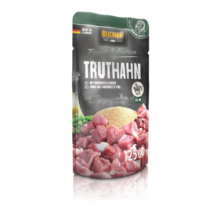 BELCANDO Finest Selection Truthahn mit Amaranth &amp, Erbsen 125g