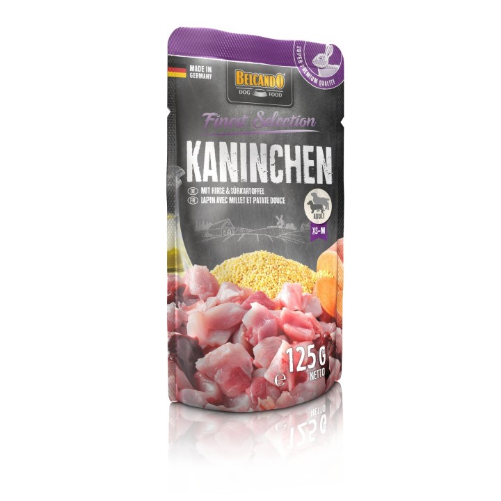 BELCANDO Finest Selection Kaninchen mit Hirse &amp, Süßkartoffel 125g
