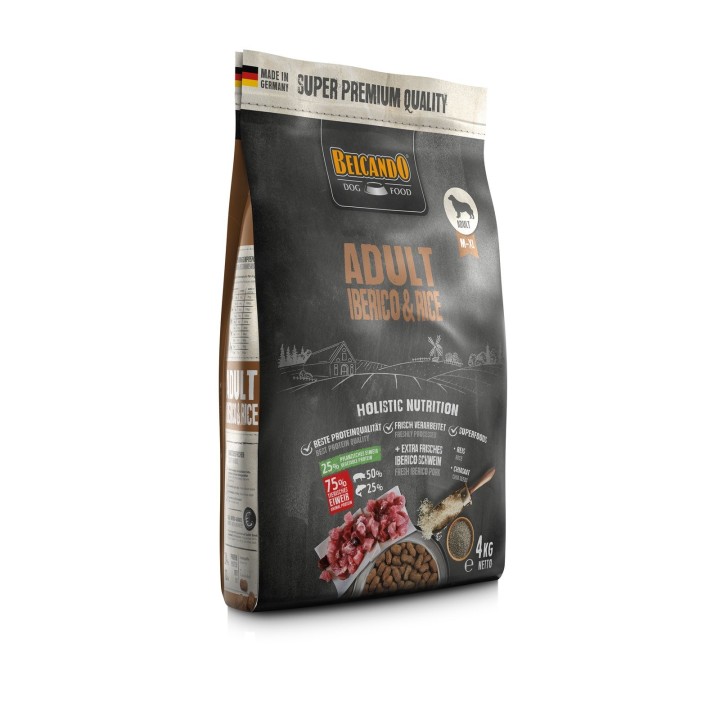 BELCANDO Adult Iberico &amp, Rice M-XL 4 kg