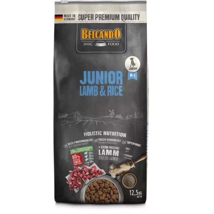 BELCANDO Junior Lamb &amp, Rice M-L 12.5 kg
