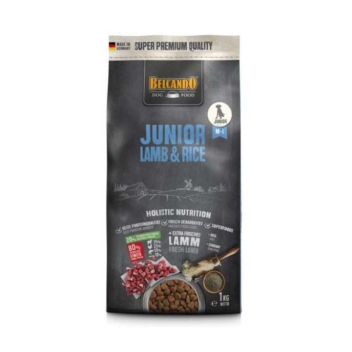 BELCANDO Junior Lamb &amp, Rice M-L 1 kg