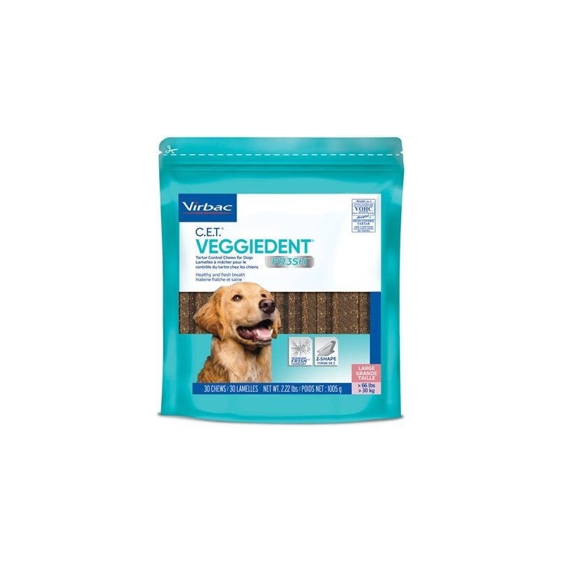 VIRBAC Veggiedent Fresh L (&gt,30 kg) 15 St